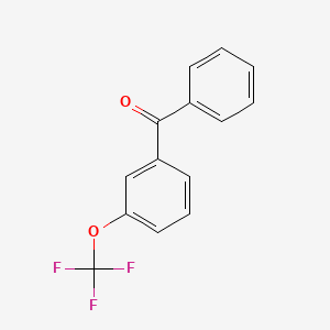 molecular formula C14H9F3O2 B14140498 m-Trifluoromethoxybenzophenone 
