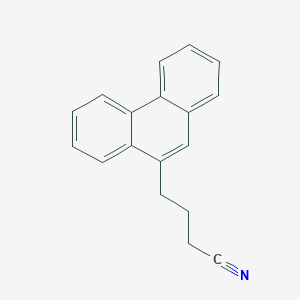 molecular formula C18H15N B14140516 9-Phenanthrenebutanenitrile CAS No. 88986-03-2