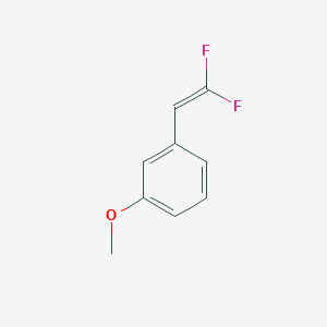 molecular formula C9H8F2O B14140542 Benzene, 1-(2,2-difluoroethenyl)-3-methoxy- CAS No. 84750-90-3