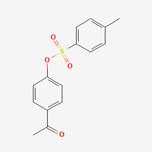 molecular formula C15H14O4S B14140557 4-Acetylphenyl 4-methylbenzenesulfonate 