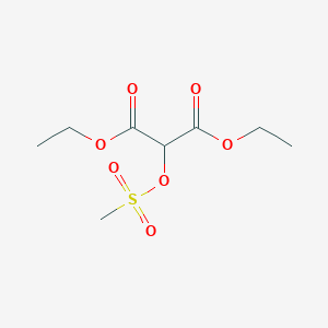molecular formula C8H14O7S B14140581 Diethyl [(methanesulfonyl)oxy]propanedioate CAS No. 88973-33-5