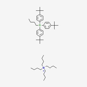 molecular formula C50H84BN B14140639 Tetrabutylammonium butyl tris-(4-tert-butylphenyl)borate CAS No. 189947-86-2