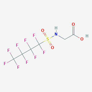 molecular formula C4F9SO2NHCH2COOH<br>C6H4F9NO4S B14140688 Fbsaa CAS No. 347872-22-4