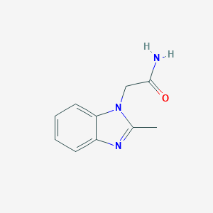 molecular formula C10H11N3O B141407 2-(2-Methylbenzimidazol-1-yl)acetamide CAS No. 126993-64-4