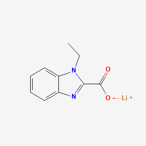 molecular formula C10H9LiN2O2 B1414074 lithium(1+) ion 1-ethyl-1H-1,3-benzodiazole-2-carboxylate CAS No. 2060040-90-4