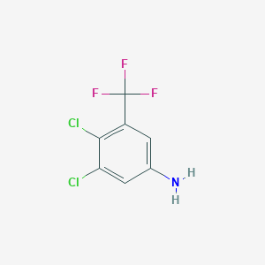 molecular formula C7H4Cl2F3N B14140786 3,4-Dichloro-5-(trifluoromethyl)aniline CAS No. 392-90-5