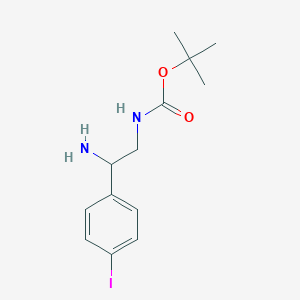 molecular formula C13H19IN2O2 B14140803 tert-Butyl [2-amino-2-(4-iodophenyl)ethyl]carbamate CAS No. 939760-54-0
