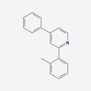 molecular formula C18H15N B14140874 4-Phenyl-2-(o-tolyl)pyridine 