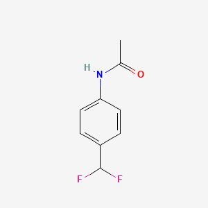molecular formula C9H9F2NO B14140904 N-[4-(Difluoromethyl)phenyl]acetamide 