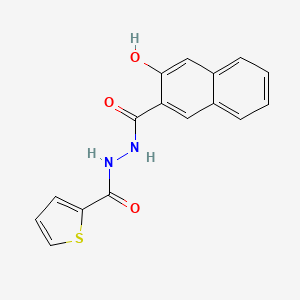 molecular formula C16H12N2O3S B14140907 N'-(3-hydroxynaphthalene-2-carbonyl)thiophene-2-carbohydrazide CAS No. 331960-11-3
