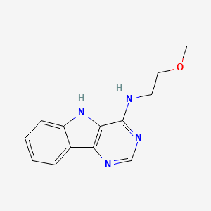 molecular formula C13H14N4O B14140964 N-(2-methoxyethyl)-5H-pyrimido[5,4-b]indol-4-amine CAS No. 847377-11-1