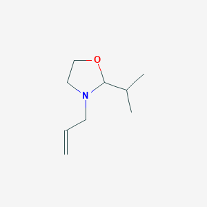 molecular formula C9H17NO B141410 2-Propan-2-yl-3-prop-2-enyl-1,3-oxazolidine CAS No. 133920-08-8