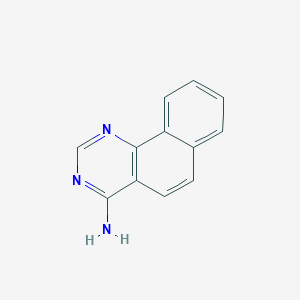 molecular formula C12H9N3 B14141054 Benzo[h]quinazolin-4-amine CAS No. 63963-39-3