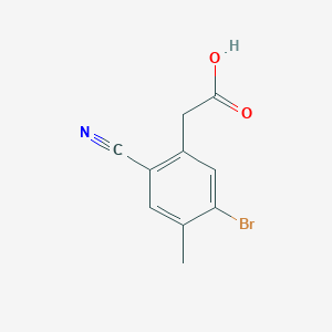 5-Bromo-2-cyano-4-methylphenylacetic acid