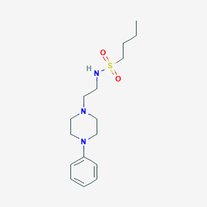 molecular formula C16H27N3O2S B14141079 N-(2-(4-phenylpiperazin-1-yl)ethyl)butane-1-sulfonamide CAS No. 1210418-71-5