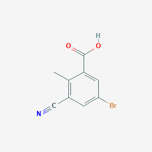 5-Bromo-3-cyano-2-methylbenzoic acid