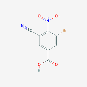 3-Bromo-5-cyano-4-nitrobenzoic acid