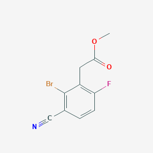 Methyl 2-bromo-3-cyano-6-fluorophenylacetate