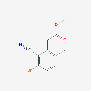 Methyl 3-bromo-2-cyano-6-methylphenylacetate