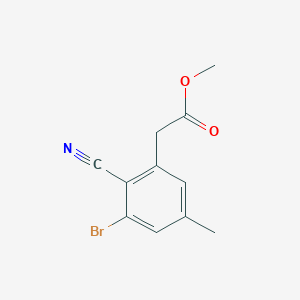 Methyl 3-bromo-2-cyano-5-methylphenylacetate