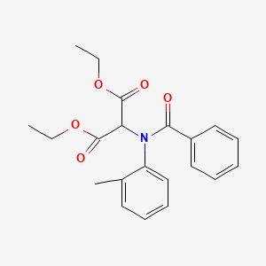 molecular formula C21H23NO5 B14141202 Diethyl [benzoyl(2-methylphenyl)amino]propanedioate CAS No. 88744-10-9