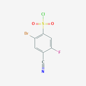 2-Bromo-4-cyano-5-fluorobenzenesulfonyl chloride