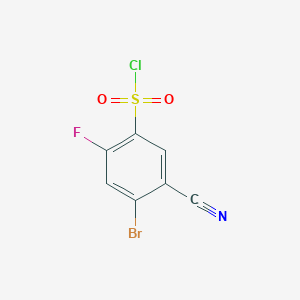 4-Bromo-5-cyano-2-fluorobenzenesulfonyl chloride