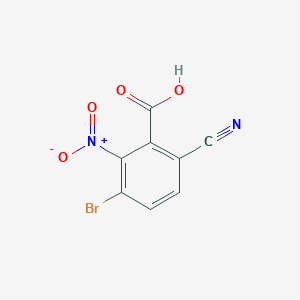 3-Bromo-6-cyano-2-nitrobenzoic acid