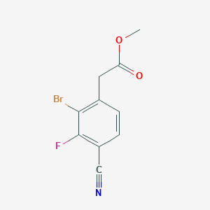 Methyl 2-bromo-4-cyano-3-fluorophenylacetate