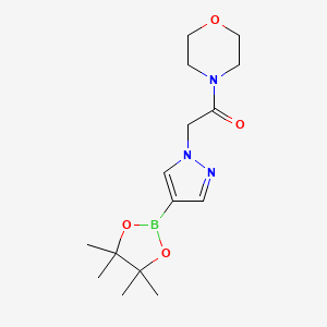 1-Morpholin-4-yl-2-[4-(4,4,5,5-tetramethyl-[1,3,2]dioxaborolan-2-yl)-pyrazol-1-yl]-ethanone