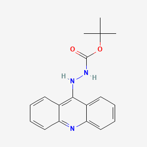 molecular formula C18H19N3O2 B14141287 tert-butyl N-(acridin-9-ylamino)carbamate CAS No. 303205-53-0