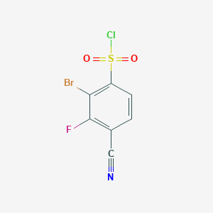 2-Bromo-4-cyano-3-fluorobenzenesulfonyl chloride