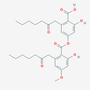 molecular formula C29H36O9 B14141324 Microphyllinsaure CAS No. 491-46-3