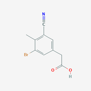 3-Bromo-5-cyano-4-methylphenylacetic acid