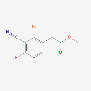 Methyl 2-bromo-3-cyano-4-fluorophenylacetate