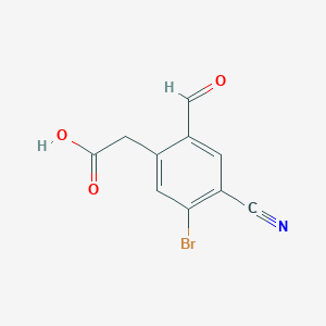 5-Bromo-4-cyano-2-formylphenylacetic acid