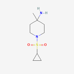 1-Cyclopropanesulfonyl-4-methylpiperidin-4-ylamine