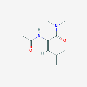 molecular formula C10H18N2O2 B141414 (E)-2-acetamido-N,N,4-trimethylpent-2-enamide CAS No. 146469-60-5