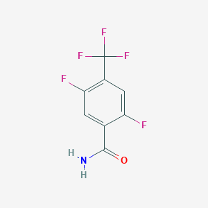 molecular formula C8H4F5NO B14141407 2,5-Difluoro-4-(trifluoromethyl)benzamide CAS No. 261944-82-5