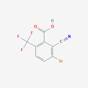 3-Bromo-2-cyano-6-(trifluoromethyl)benzoic acid