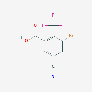 3-Bromo-5-cyano-2-(trifluoromethyl)benzoic acid