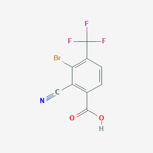 3-Bromo-2-cyano-4-(trifluoromethyl)benzoic acid