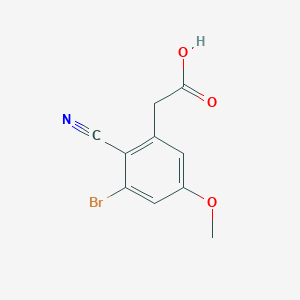 3-Bromo-2-cyano-5-methoxyphenylacetic acid