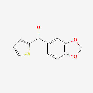 molecular formula C12H8O3S B14141449 Benzo[1,3]dioxol-5-yl-thiophen-2-yl-methanone CAS No. 868944-61-0