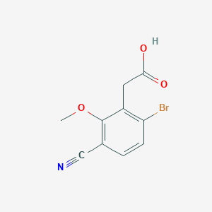 6-Bromo-3-cyano-2-methoxyphenylacetic acid