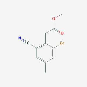 Methyl 2-bromo-6-cyano-4-methylphenylacetate