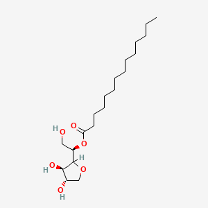 molecular formula C20H38O6 B14141561 Sorbitan, tetradecanoate CAS No. 63059-79-0