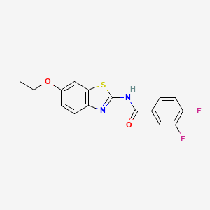 molecular formula C16H12F2N2O2S B14141613 N-(6-ethoxybenzo[d]thiazol-2-yl)-3,4-difluorobenzamide CAS No. 1171397-95-7