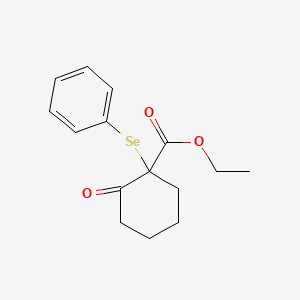 molecular formula C15H18O3Se B14141630 Ethyl 2-oxo-1-(phenylseleno)cyclohexanecarboxylate CAS No. 57205-10-4