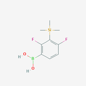molecular formula C9H13BF2O2Si B14141650 B-[2,4-Difluoro-3-(trimethylsilyl)phenyl]boronic acid CAS No. 1190989-14-0
